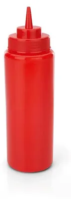 Produktbild von 36x Quetschflasche Set, Ø 8 cm, 0,95 ltr., rot, Polyethylen