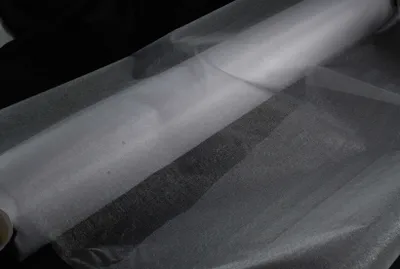 Produktbild von Snow Organza Material 70 cm x 50 m - Organzastoff auf Rolle Farbauswahl weiss