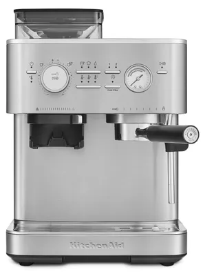 Produktbild von KitchenAid Espressomaschine Integrierte Kaffeemühle Edelstahl 5KES6551ESX