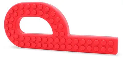 Image de Ark Therapeutics - Jouet à mâcher Grabber Brick - rouge - plastique - sensoriel