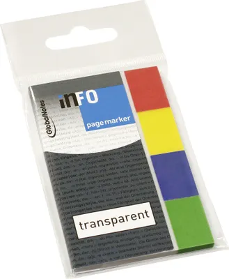 Produktbild von inFO notes Papier-Pagemarker 20 x 50 mm Neonfarben
