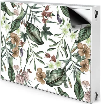Produktbild von Magnet Radiator Magnet Mat Heizkörperverkleidung Heizkörper-Abdeckung Heizung 100x60 cm  - Frühlingsblumen