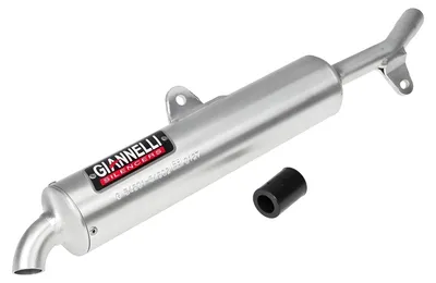 Zdjęcie produktu dla Tłumik końcowy Giannelli, wykonany z aluminium, z homologacją ABE, przeznaczony do motocykli DT125R 4BL, roczniki 1999-2001