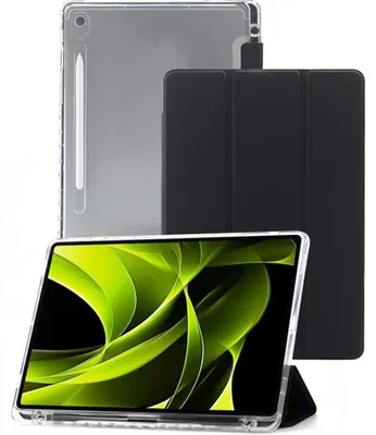 Immagine prodotto di Custodia protettiva per Galaxy Tab S10 FE Plus, Mobile Origin Easy Tablet Case, nero-trasparente