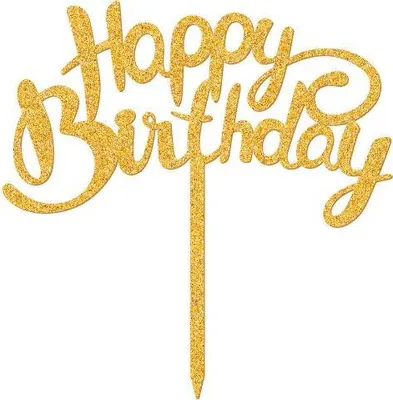 Obrázek produktu pro Zápich do dortu Happy Birthday 15x8cm - Cakesicq