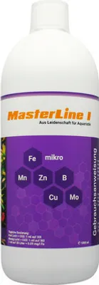 Produktbild von Aquariumpflanzendünger MasterLine I 1000 ml Mikronährstoff Kombidünger