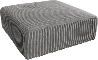 Produktbild von KAWOLA Hocker WIOLO SOFT Sitzelement für Modulsofa Weicher Breitcord grau