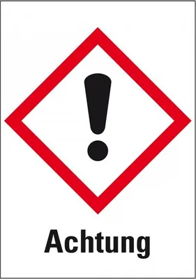 Produktbild von Dreifke® Aufkleber I Gefahrensymbol Ausrufezeichen GHS 07, Achtung, Folie, 52...