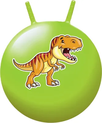 Produktbild von Hüpfball Dinosaurier grün ca. 50 cm mit 2 Haltegriffen für Kinder ab 3 Jahren