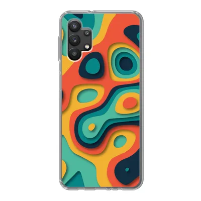 Produktbild von MuchoWow® Handyhülle Schutzhülle Hülle für Samsung Galaxy A32 5G Kreis - Muster - Farben Silikon Softcase Handy Hülle - Softcase