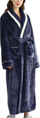 Produktbild von Nachthemd Herbst und Winter Fatty Pyjamas Paar Einteiler Extra große Größe Otaku Flanell Bademantel Damen Lang