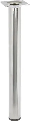 Produktbild von Möbelfüße 300 mm chrom rund Stahlr.