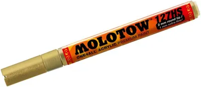 Immagine prodotto di Marcatore acrilico Molotow ONE4ALL | 127HS | Oro metallizzato | 2 mm
