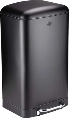 Produktbild von Dirt Devil Mülleimer 30L Tretmülleimer Soft Close Deckel - Abfalleimer 34,5 x 32,5 x 61,5 cm - Edelstahl - Herausnehmbarer Inneneimer - Kunststoff - Schwarz