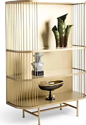 Image de Vitrine moderne Présentation Rangement Étagère arrondie