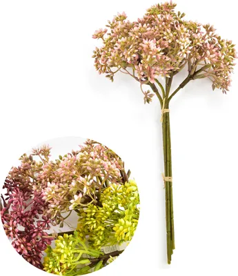 Productafbeelding van Kunstbloemen, boeketje sluierdragen, kunststof, Viridis, AW25, 30 cm, wit, 6 stuks