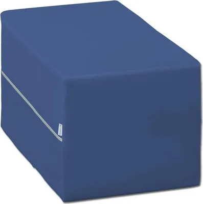 Produktbild von Habys Lagerungswürfel | Bandscheibenwürfel Lagerungskissen Positurkissen | Stufenlagerungswürfel für Massage und Therapie | 30x30x30 cm Marineblau