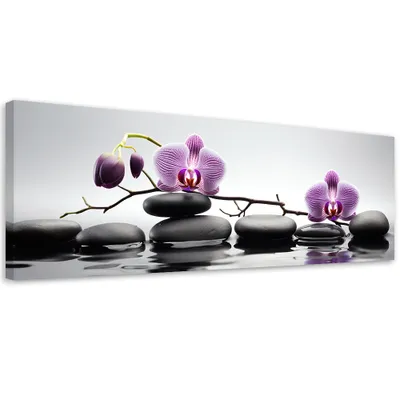 Produktbild von Leinwandbild Zen-Spa-Orchidee 90x30 Feeby Rosa bild für die wand bereit zum aufhängen