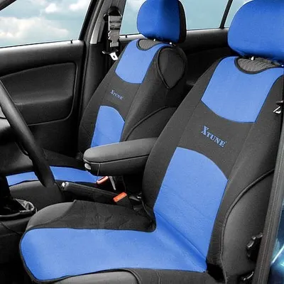 Obrázok produktu pre Compass POŤAH SEDADLA TRIKO, PREDNÉ, 2 ks, MODRÝ 31632