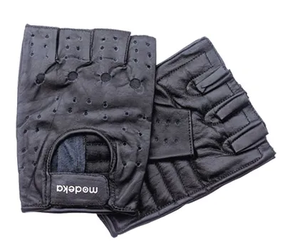 Produktbild von Modeka (2009-2022B) Fingerlose Handschuhe Highway Schwarz Grösse S