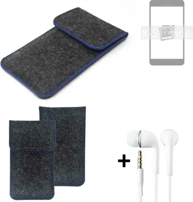 Produktbild von K-S-Trade Handy Schutz Hülle kompatibel mit Samsung Galaxy S22 Schutzhülle Handyhülle Filztasche Pouch Tasche Case Sleeve Filzhülle dunkelgrau,