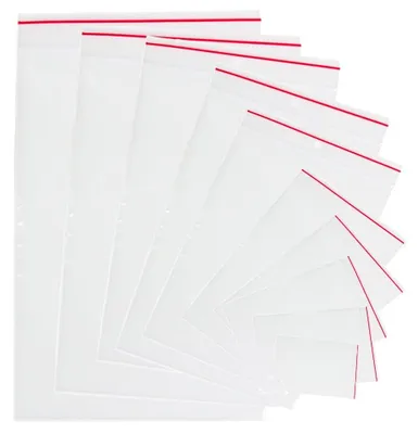 Zdjęcie produktu dla Zestaw 100 zamykanych na zamek plastikowych torebek, wymiar 30 x 40 cm