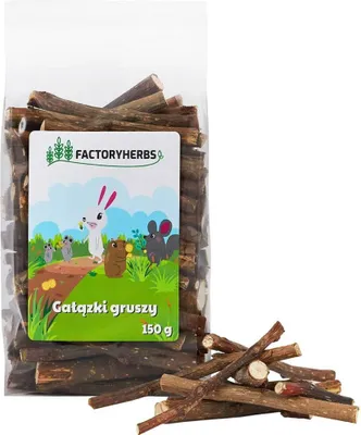 Productafbeelding van FACTORYHERBS Peren takjes, 150 g, geschikt voor konijnen en knaagdieren