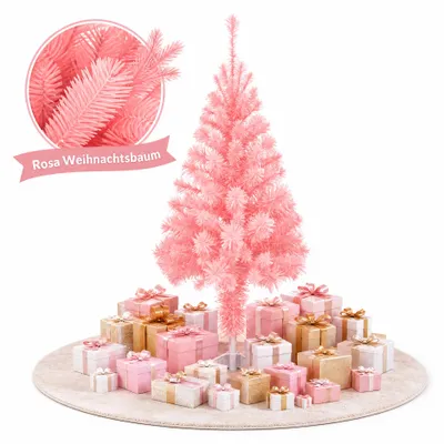 Productafbeelding van NAIZY Kunstkerstboom, 120 cm, PVC kerstboom, takken die gebogen kunnen worden, met kunststof voet, kerstdecoratie