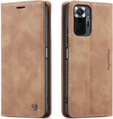 Obrázek produktu pro Redmi Note 10 Pro Pouzdro, RetroPolyuretanKožené Pouzdro s Funkcí Stojánku pro Xiaomi Redmi Note 10 Pro/Note 10 Pro Max Hnědý