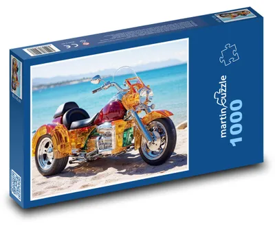 Obrázek produktu pro Puzzle 1000 Motocykl na pláži - martinpuzzle