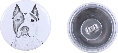 Produktbild von American Staffordshire Terrier, Amstaff - einzigartige Hund-Ohrringe, Ihr Haustier als Schlüsselanhänger, Eigenmarke Art-Dog