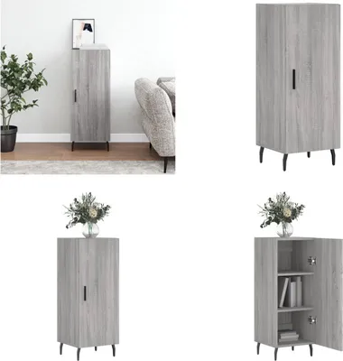 Produktbild von vidaXL Sideboard Grau Sonoma 34,5x34x90 cm Holzwerkstoff - Sideboard - Sideboards - Schrank - Schränkchen