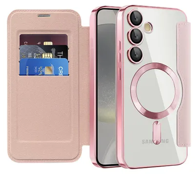 Obrázok produktu pre Techsuit - SmartMag Book puzdro na Samsung Galaxy S24 - ružové