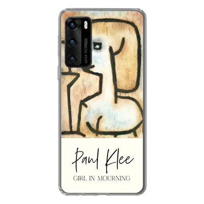 Produktbild von MuchoWow® Handyhülle Schutzhülle Hülle für Huawei P40 Kunst - Paul Klee - Trauerndes Mädchen Silikon Softcase Handy Hülle - Handytasche