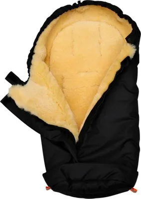Produktbild von Lammfell - KINDERWAGEN FUßSACK - Farbe: Schwarz