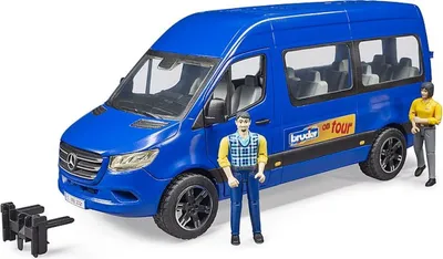 Immagine prodotto di Bruder Mercedes Benz Sprinter Transfer, mit 2 Figuren, Modellfahrzeug, Modell Fahrzeug, Spielzeug, 2670