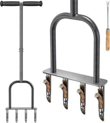 Produktbild von Rasenlüfter 95 cm, 4 Zinken, Stahl, für Gartenarbeit