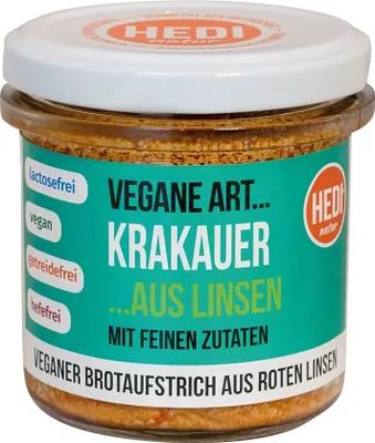 Produktbild von Vegane Art - Krakauer aus Linsen 140g