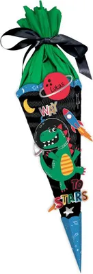 Produktbild von Ursus Schultüten-Bastelset Easy Line, mini Space Dino, 41 cm, zum Basteln einer Zuckertüte