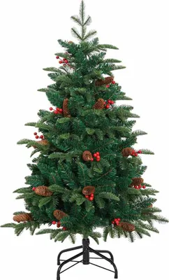 Zdjęcie produktu dla vidaXL Sztuczna choinka ze 150 diodami LED ze stojakiem Zielona 150 cm