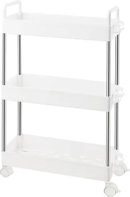 Immagine prodotto di Carrello da cucina, carrello di servizio, acciaio inossidabile, 50 cm