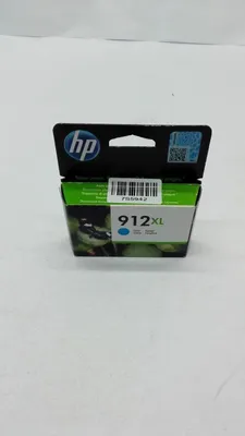 Produktbild von HP 912XL Cyan Original Druckerpatrone mit hoher Reichweite, Hohe (XL-) Ausbeute, Cyan, Tinte auf Pigmentbasis, 8,5 ml, 1 Stück(e), Einzelpackung
