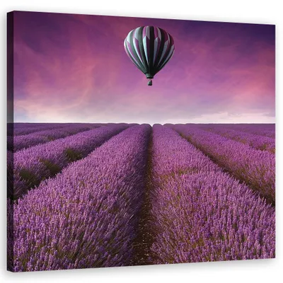 Produktbild von Leinwandbild landschaften - lila 40x40 cm Feeby lila wandbild bereit zum aufhängen