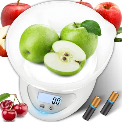 Produktbild von Küchenwaage Digitalwaage Schüssel PT-860 Haushaltswaage Feinwaage Präzisionswaage Tara-Funktion Waage Küche mit 790ml 1g LCD-Anzeige Retoo