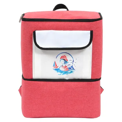 Immagine prodotto di Anemoss Sailor Girl zaino fresco, borsa da trasporto isolata, lunch box termico per ogni occasione, grande borsa termica, borsa da picnic a due piani per esterni, escursioni, impermeabile, rosa, 17 L