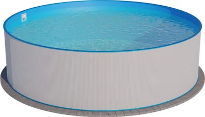 Produktbild von Summer Fun Stahlwandbecken Malibu Basic rund ø 3,50m x 1,20m Folie 0,4mm Einzelbecken Pool Rundpool / 350 x 120 cm Stahlwandpool Rundbecken