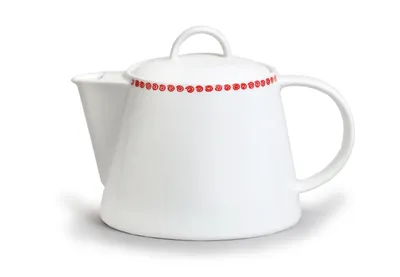 Produktbild von Thun 1794 Teekanne, Odense, rot, 1,3 l, Karlsbader Porzellan, Thun