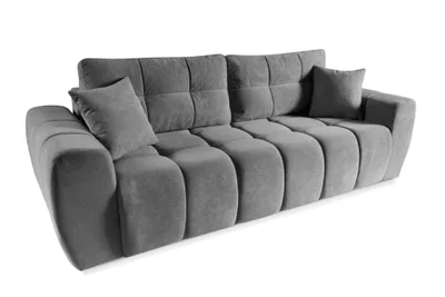 Produktbild von Schlafsofa FUTU SOFA 253x105x93 cm – Modernes 3-Sitzer Sofa mit Schlaffunktion und Liegefläche 200x154 cm, Grau