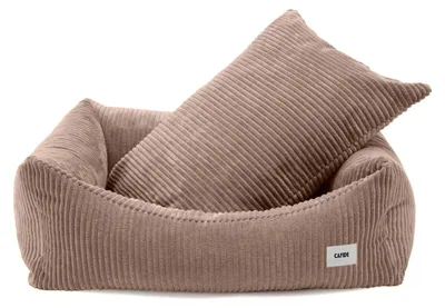 Produktbild von CAFIDE Snozy Hundebett Cord Mokka S, 56 x 50 x 18 cm