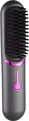 Produktbild von UNIQ 2-in-1 Glättbürste mit Keramikplatten - Haarglätter und Bürste für alle Haartypen, 50W